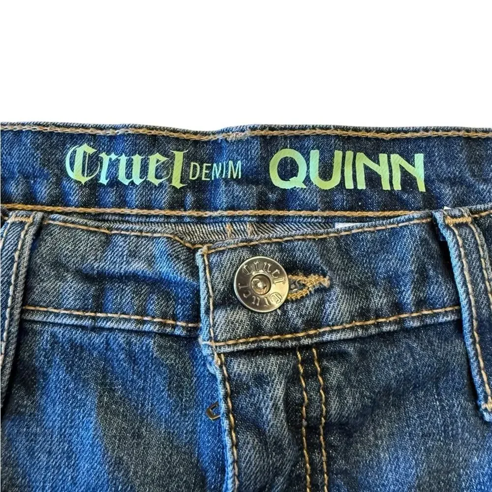Cruel Denim Quinn Women’s Size 32/13R x 33 Classic Blue Denim Jeans - Picture 3 of 9